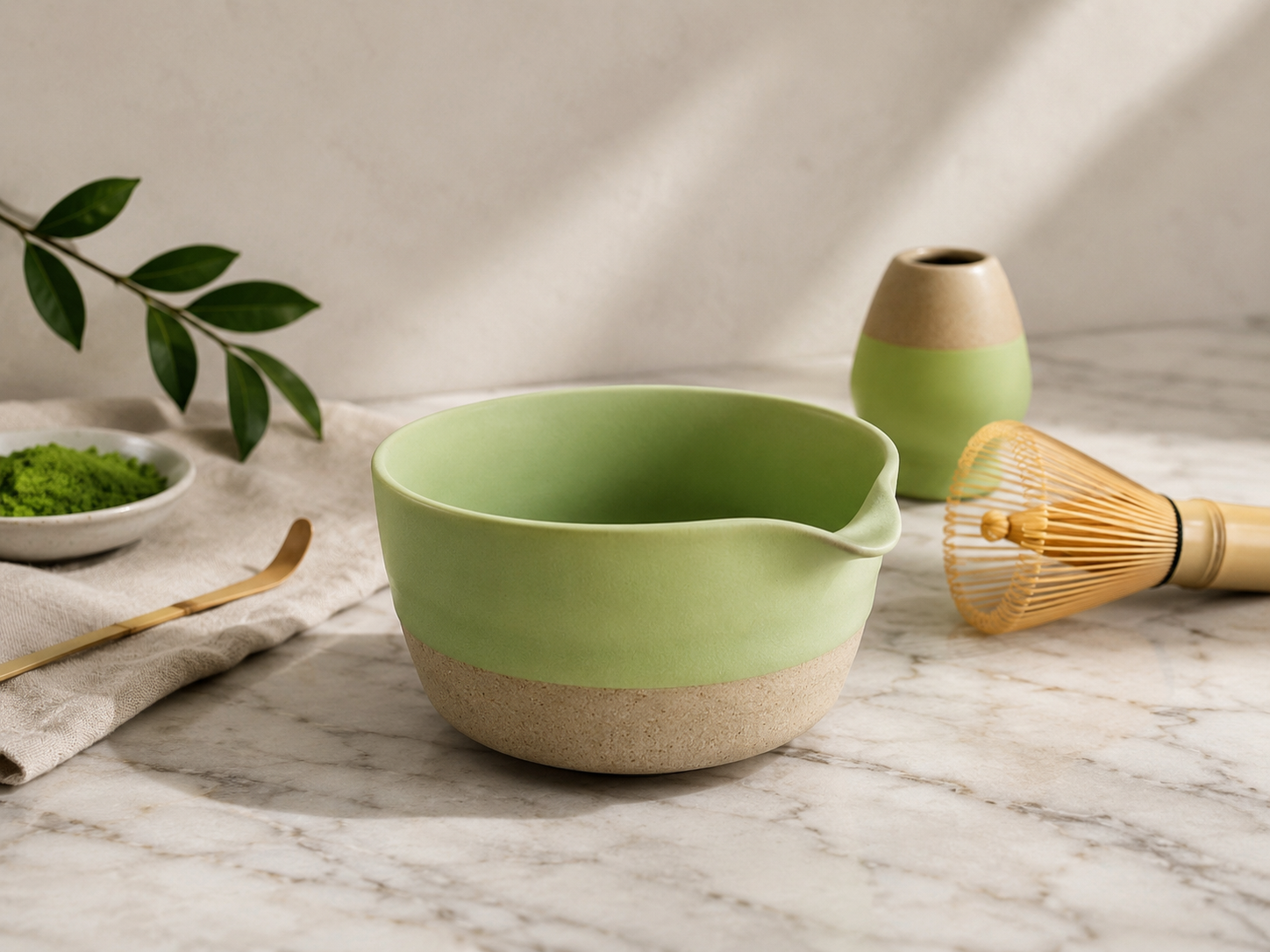 Matcha Set Grün- Natur