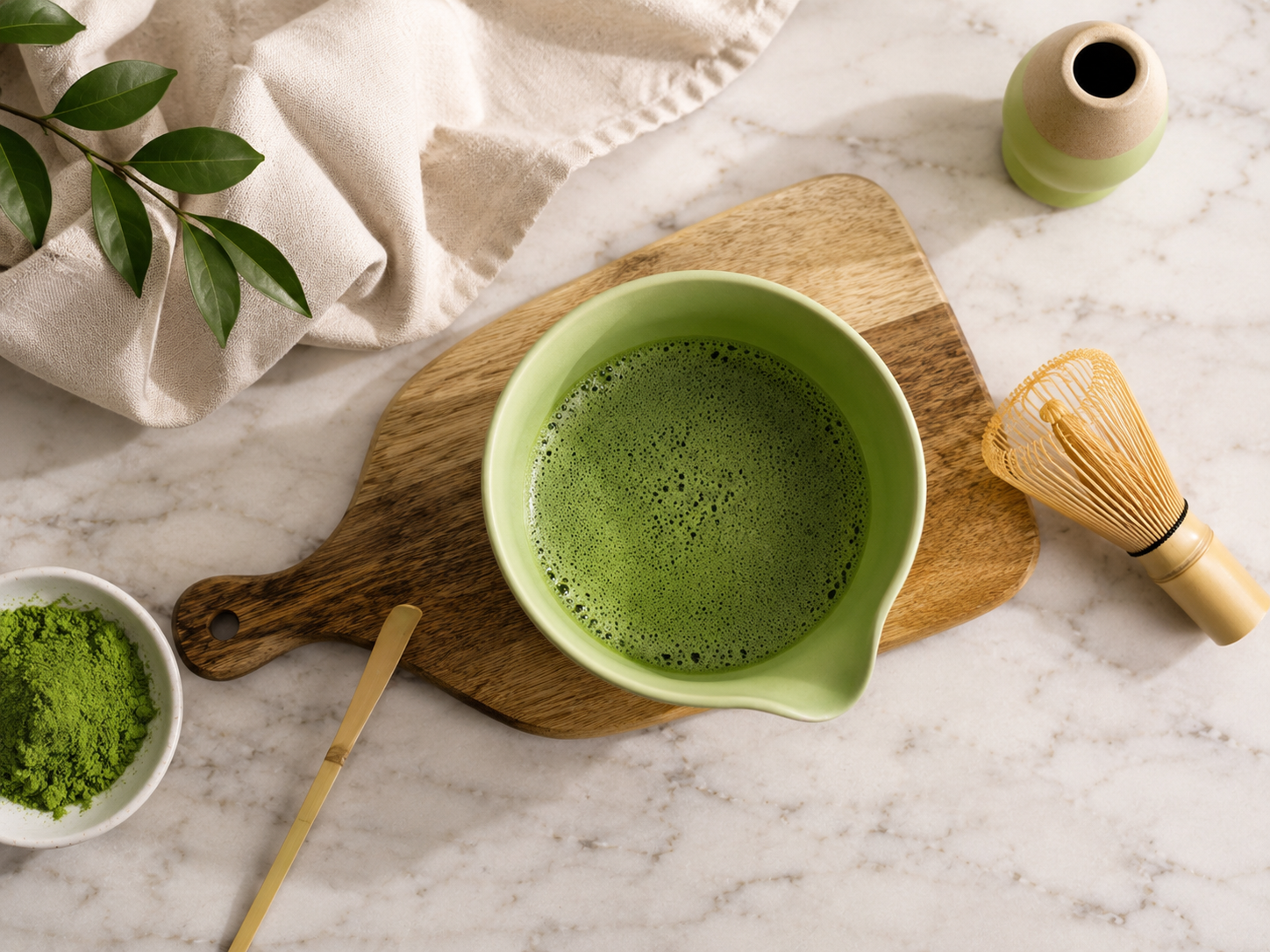 Matcha Set Grün- Natur