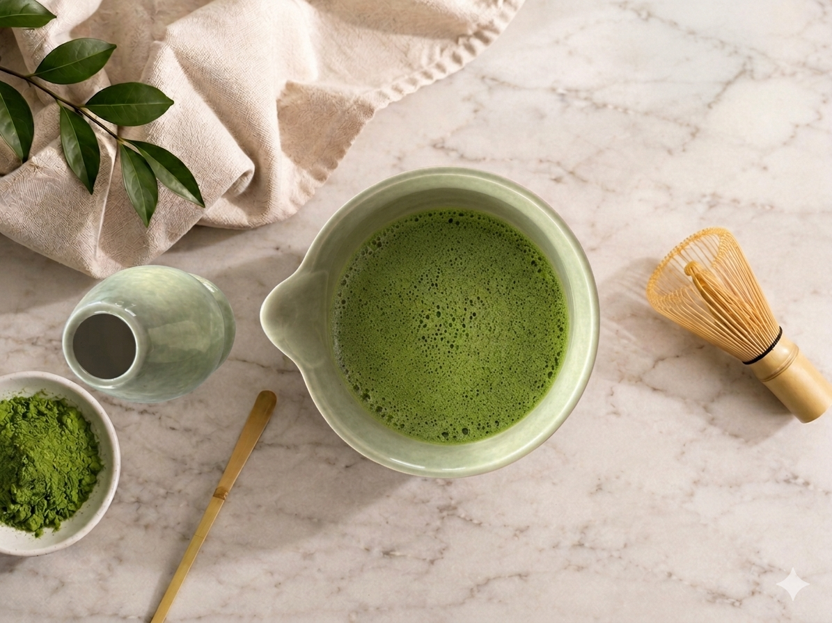 Matcha-Set - Weiß verlauf